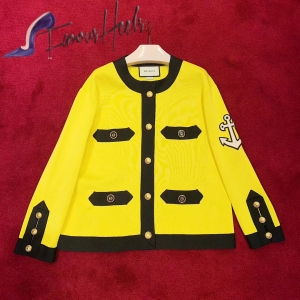 Gucci GG Non Yellow Coat Sweater GGNCY-1258